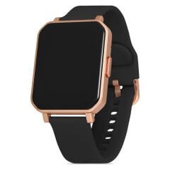 You Watch F12-yf123 You Gold & Black Silicon Unisex Kol Saati